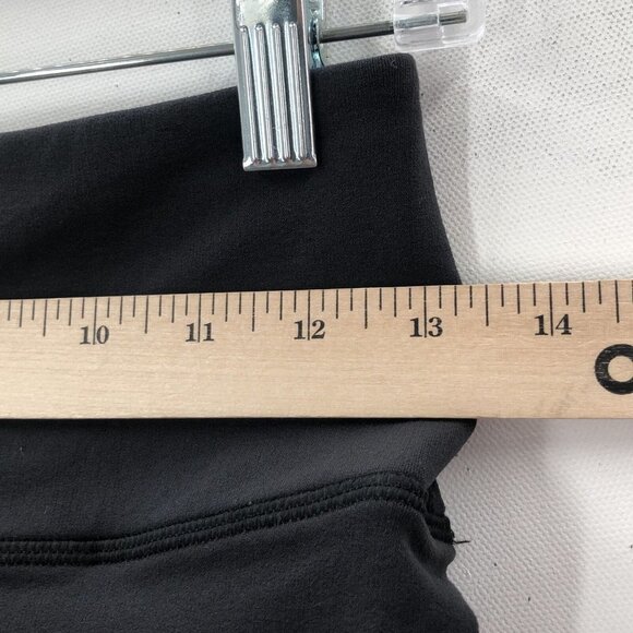 LULULEMON Womens Black Elastic Waist Skinny Pull On Compression Capri Leggings M - Picture 2 of 8